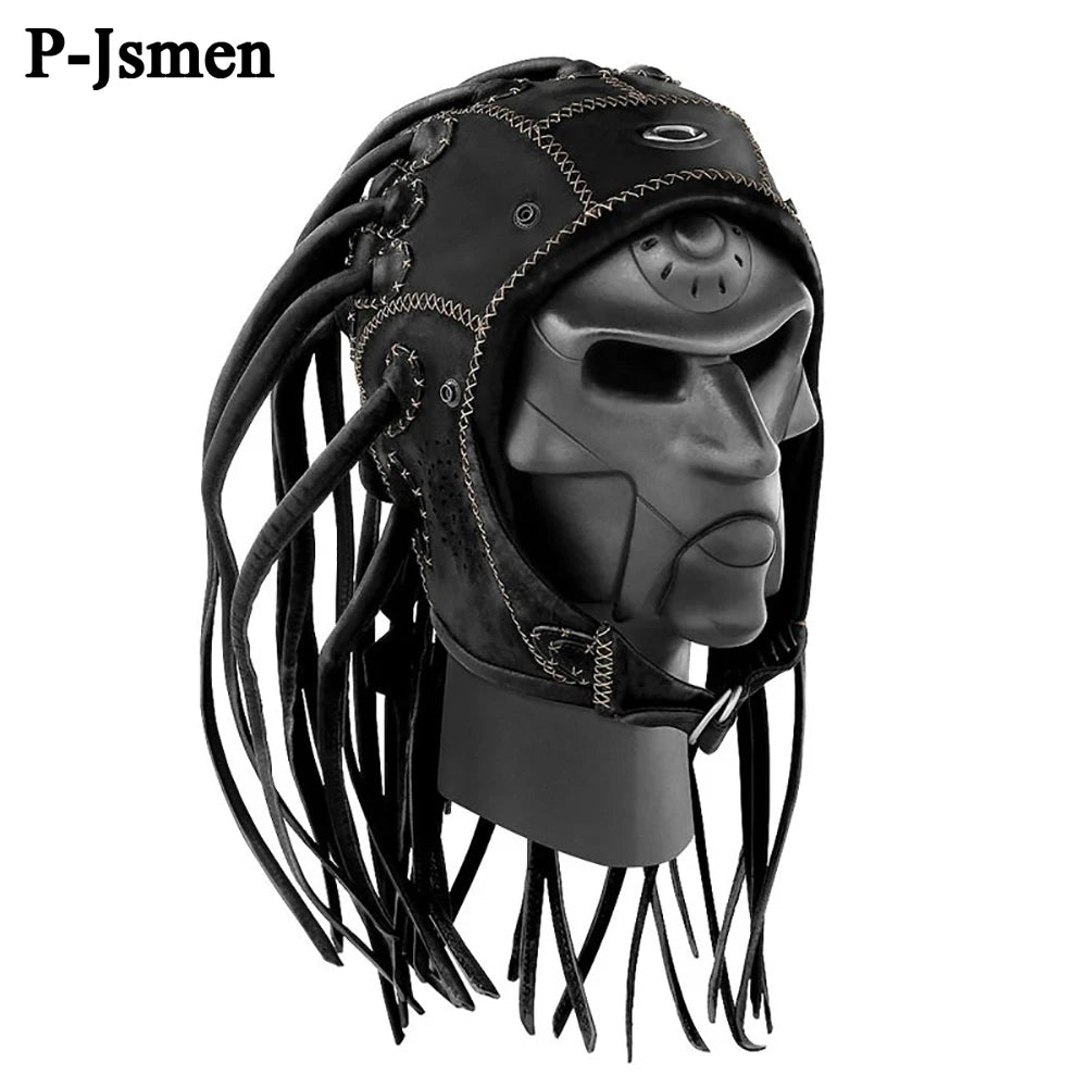 P-Jsmen Halloween Hat Party Costume Headgear Hip Hop Braids Wig Mask Adult Kids Men Boys Fashion Props Decoration Qme