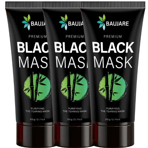 Premium Blackhead Peel Off Mask with Charcoal & Centella, Deep Cleansing & Purifying for Smooth Skin, All Skin Types. Qme green 60g