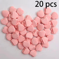 10 20 Mini Finger Puffs Soft Pink Multi-use Foundation Cream Powder Qme heart 20 pcs