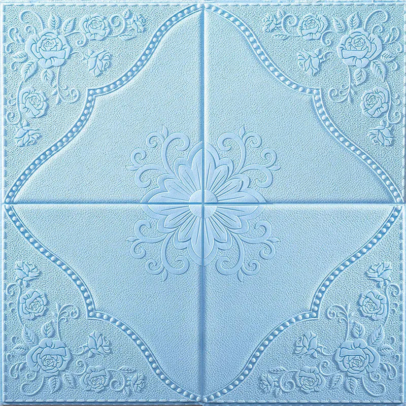 Ceiling Roof Decoration Wallpaper Self-adhesive Bedroom 3D Three-dimensional Waterproof Background Wall Wallpaper Qme
