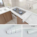 Kitchen Oil-Proof Film Stove Waterproof Moisture-Proof Wallpaper Countertop Self-Adhesiv Cabinet Renovation Tile Marble Sticker Qme YT080 60cmX1m