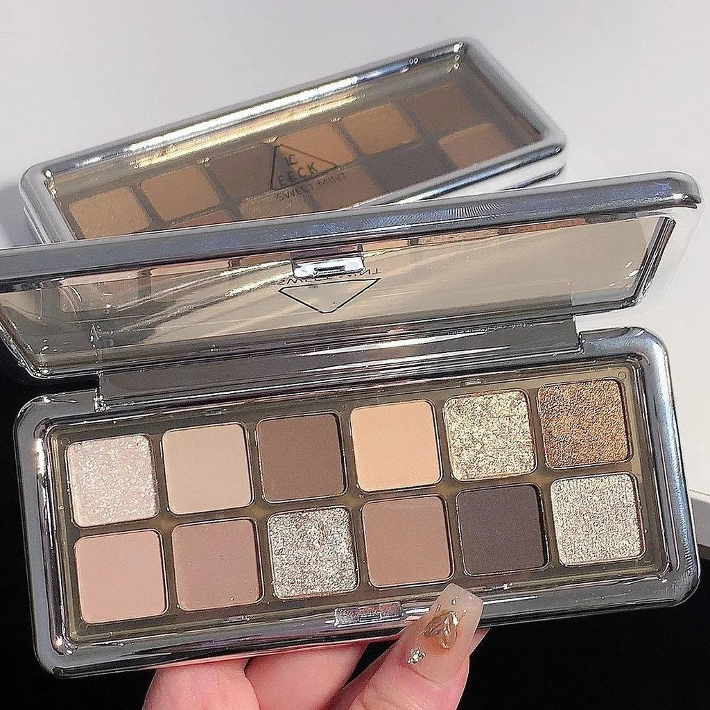 12-color Eyeshadow Palette Shimmering Shimmer Matte Finishes Qme B4-17-03