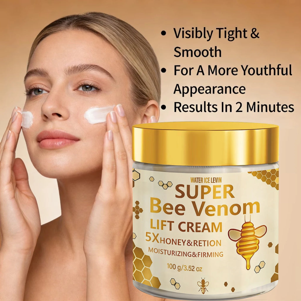 Super Bee Venom Lift Firming Face Cream, with Retinol & Hyaluronic Acid, Moisturizing Anti-Aging, Niacinamide Qme