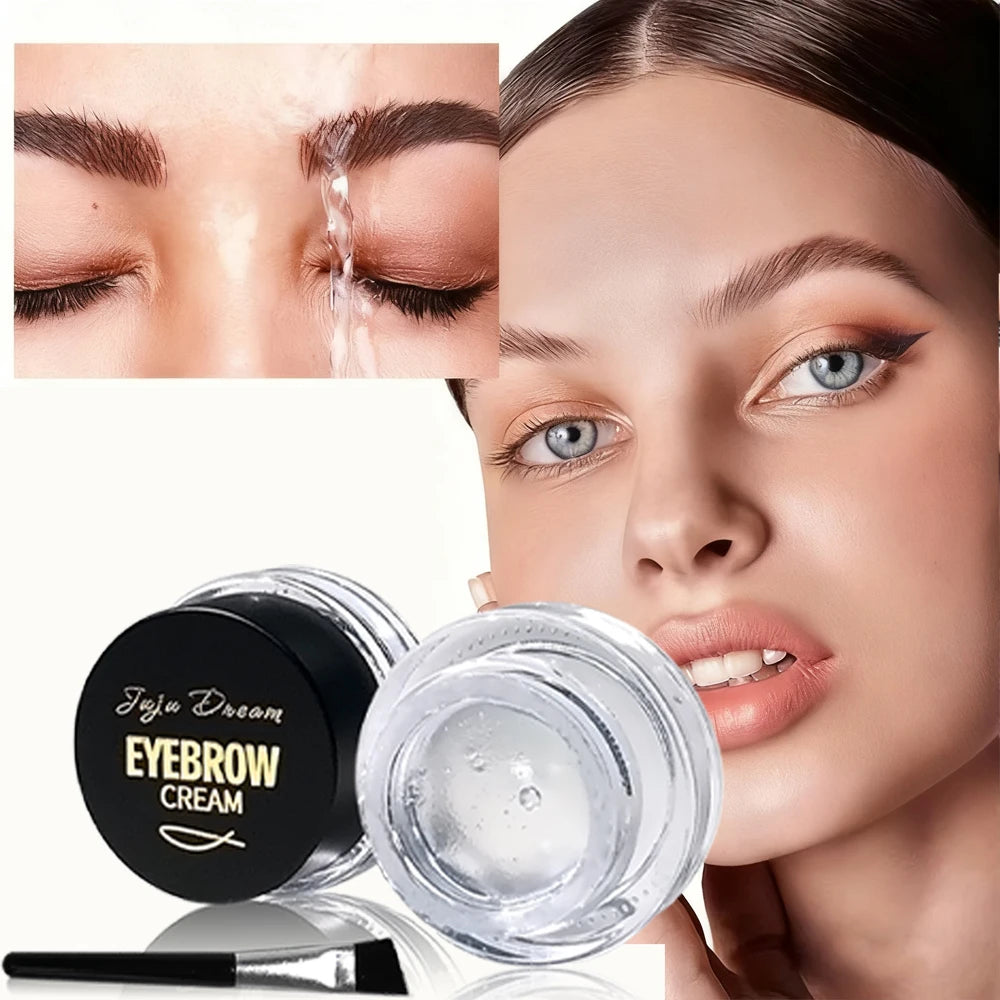 Waterproof Brow Pomade Gel Brush Long-lasting Natural Tint Shaping Qme