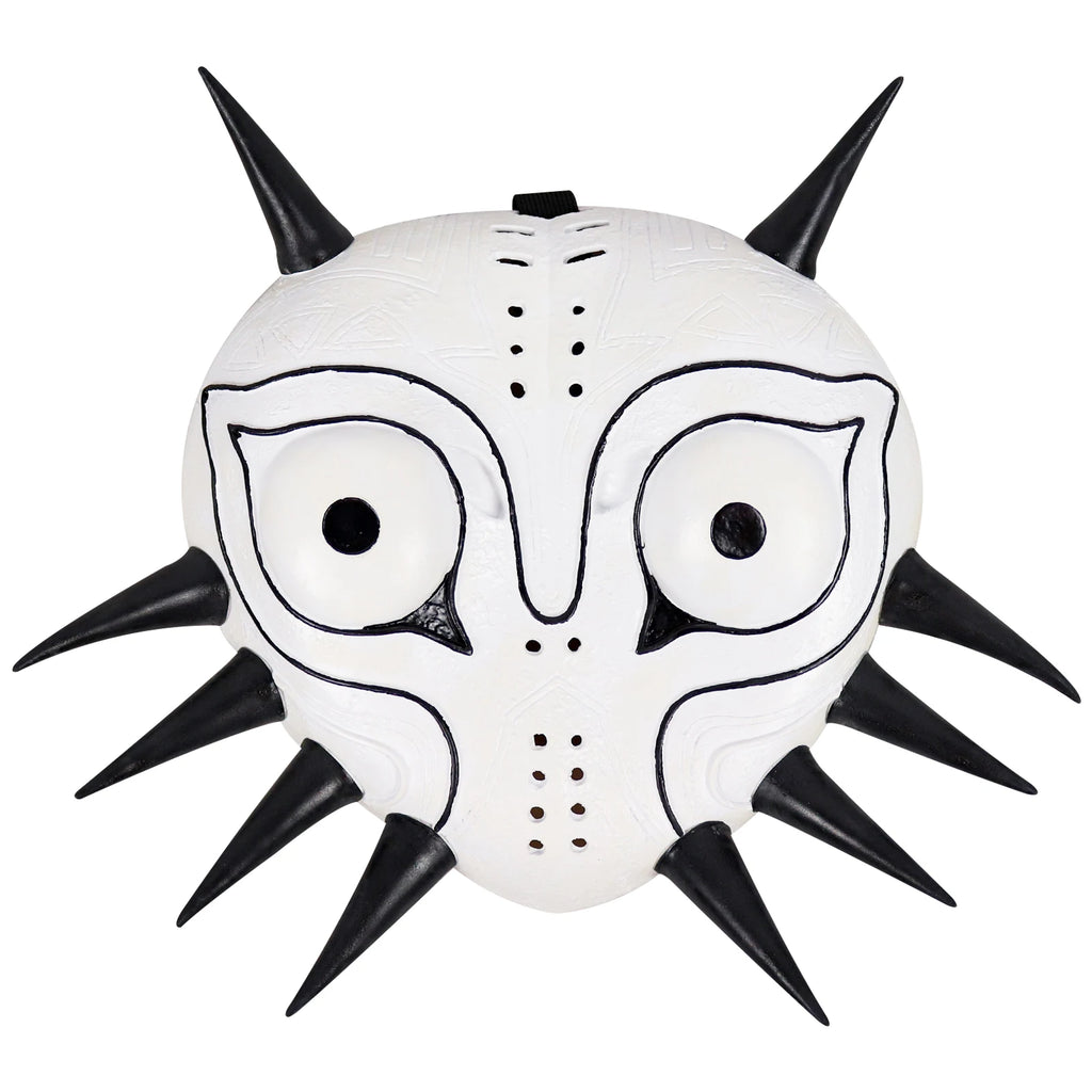 P-Jsmen The Legend of Zelda Majora Led Mask Game Cosplay Latex Face Cover for Adults Kids Halloween Cosplay Props Qme Not Glow White