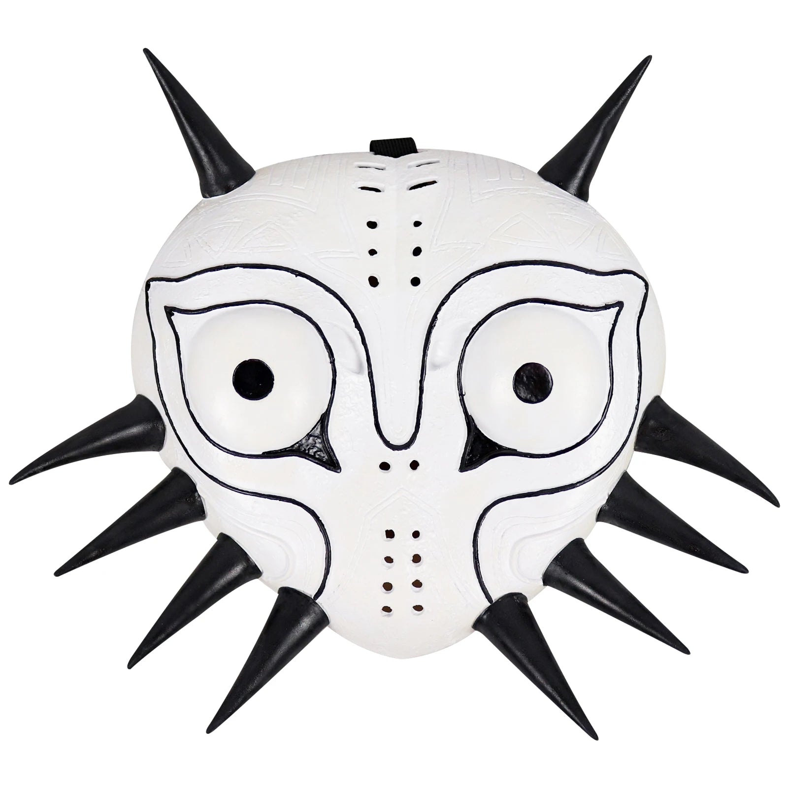 P-Jsmen The Legend of Zelda Majora Led Mask Game Cosplay Latex Face Cover for Adults Kids Halloween Cosplay Props Qme Not Glow White