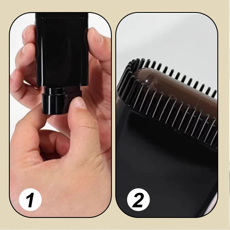 2-in-1 Beard Filler Powder Styling Brush Temporary Washable Dye Qme