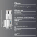 Coffee Grinder Electric Adjustable Bean Burr USB Portable Mill Pour Qme ZM-ECG08