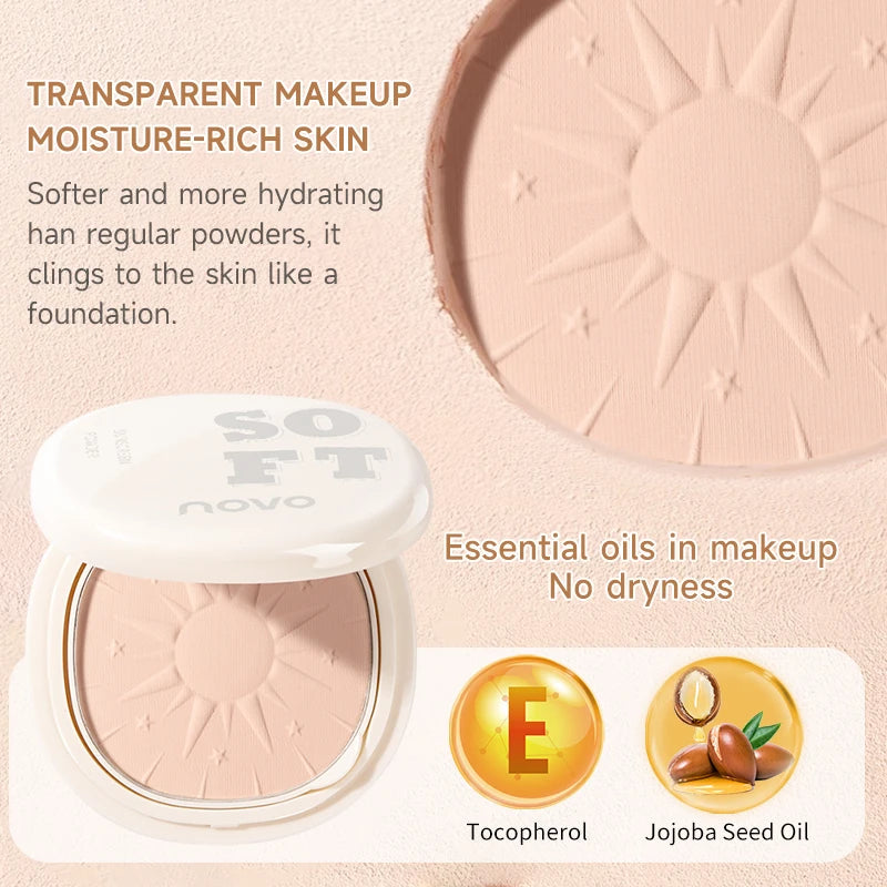 SPF30+Sunscreen Setting Powder - 24-Hour Oil Control, Long-Lasting Concealer, Waterproof, Sweat-Proof, Vitamin E Qme