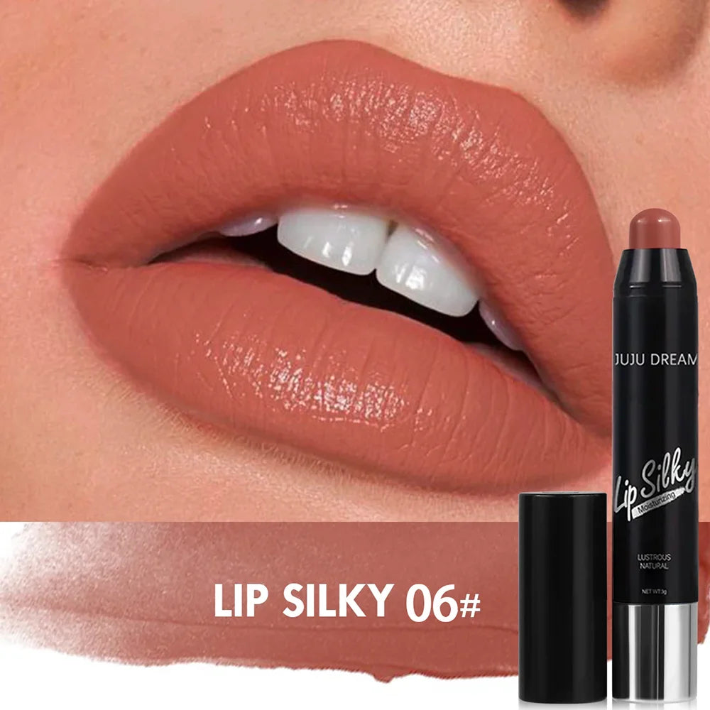 Matte 4-Color Lipstick Pen Waterproof Long-lasting Easy Apply Qme Chocolate