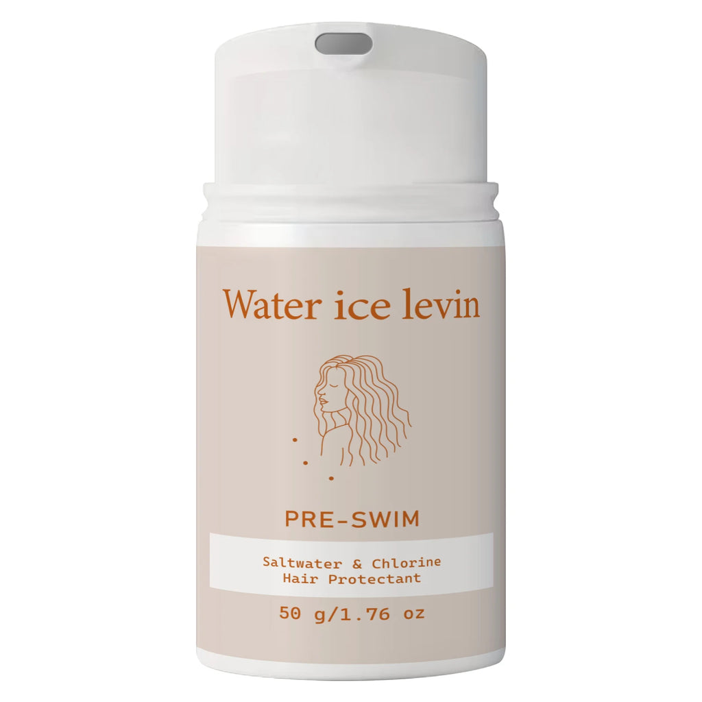 Water Ice Levin Pre-Swim Hair Protectant 50g Keratin Biotin Collagen Block Saltwater Chlorine Smooth Supple Hair Care Cream Qme Smoothing & Straightening
