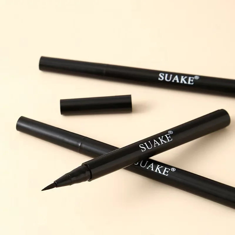 Black Waterproof Sweat-proof Smudge-proof Eyeliner Creates Natural Qme