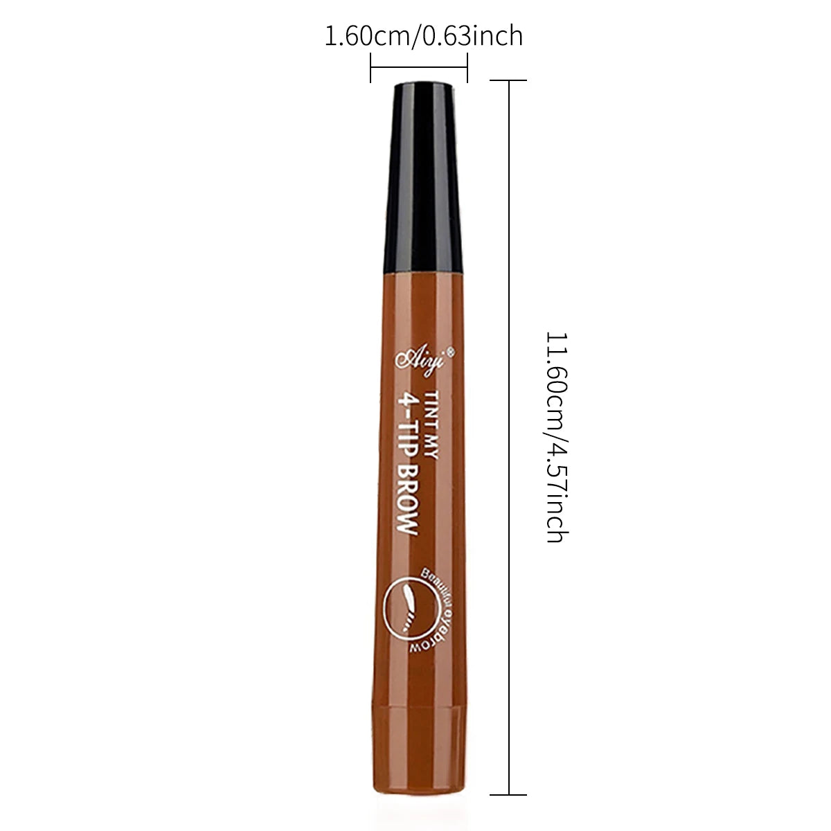 4-Tip Microblading Eyebrow Pencil Waterproof Smudge-proof Natural Qme