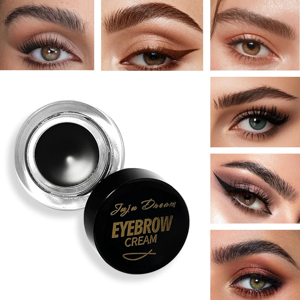 Waterproof Brow Pomade Gel Brush Long-lasting Natural Tint Shaping Qme