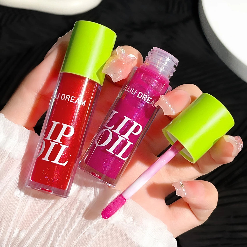 JUJU DREAM Lip Oil Moisturizing Gloss Hydrating Nourishing Care Qme