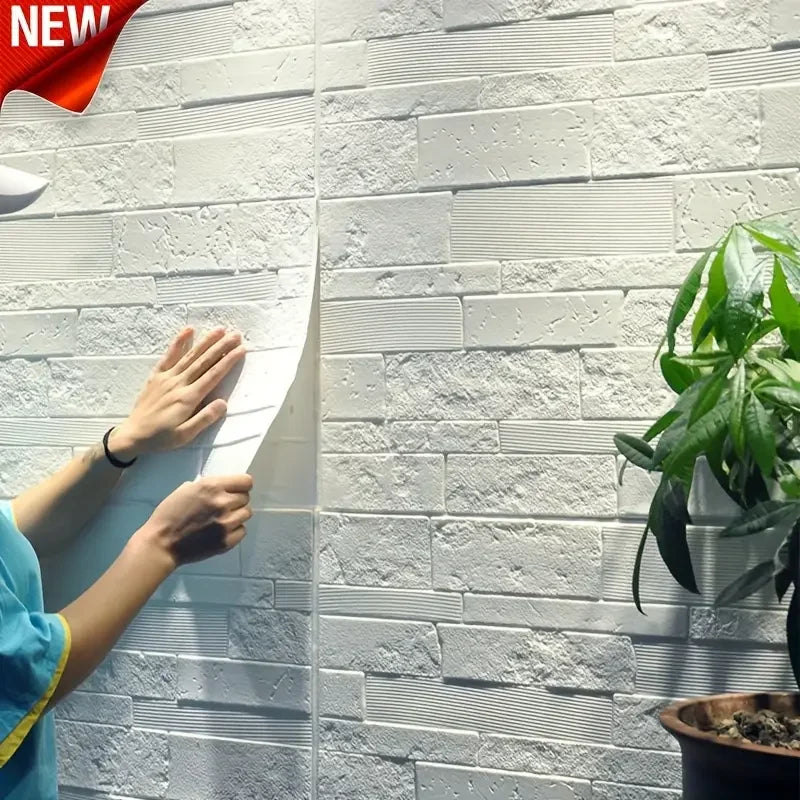 3D Self-adhesive Solid Wall Sticker 35 X Waterproof DIY Living Room Qme