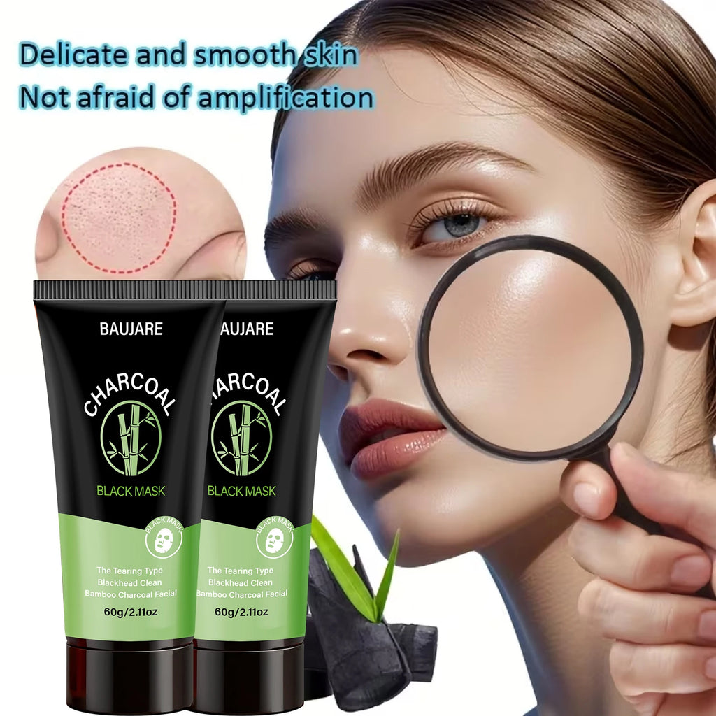 Charcoal Blackhead Peel Off Mask with Centella & Niacinamide, Deep Cleansing Pores & Purifying Skin, For All Skin Types. Qme