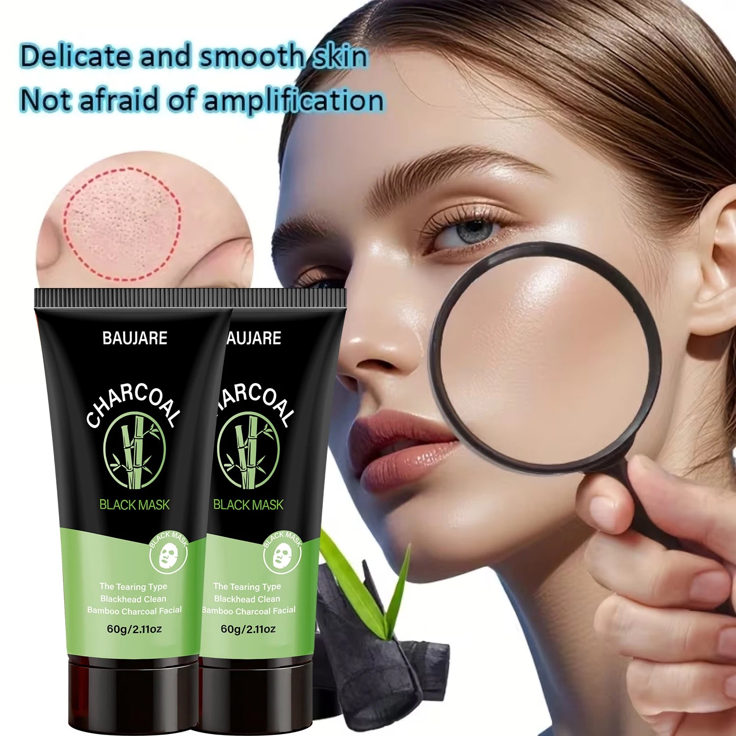 Charcoal Blackhead Peel Off Mask with Centella & Niacinamide, Deep Cleansing Pores & Purifying Skin, For All Skin Types. Qme