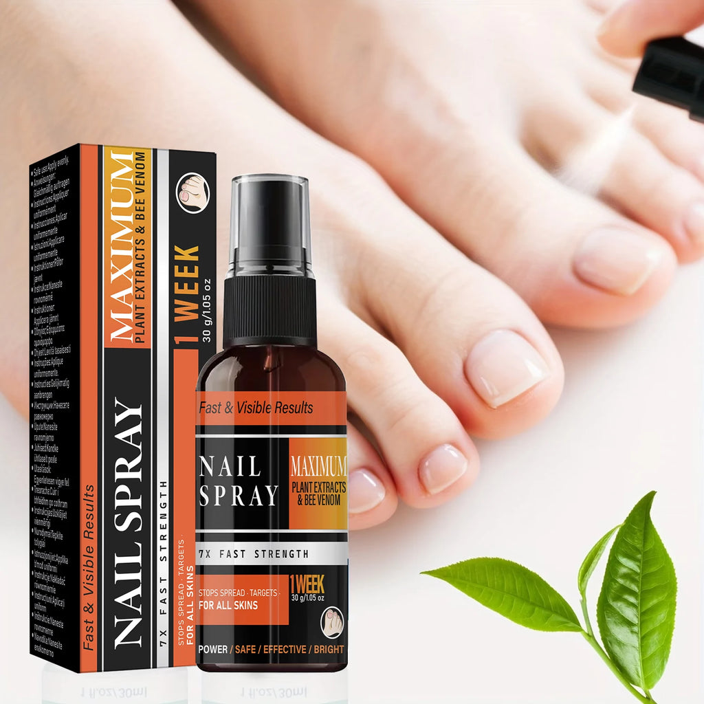 Nail Spray Fast & Visible Result, Strengthening & Repair with Bee Venom, Collagen & Hyaluronic Acid Qme