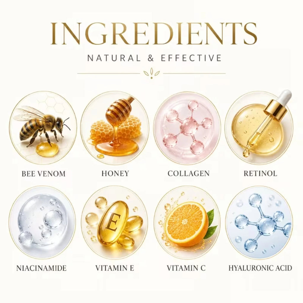 Water Ice Levin 100g Anti-Aging Face Cream Bee Venom Collagen Moisturize Firm Daily Nourishing Skin Care Qme