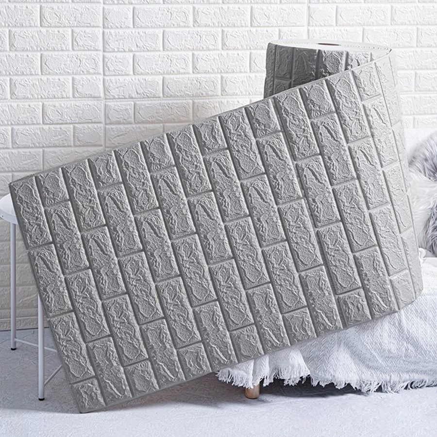 3D Faux Brick Wallpaper Home Decoration Essential Self Adhesive Qme