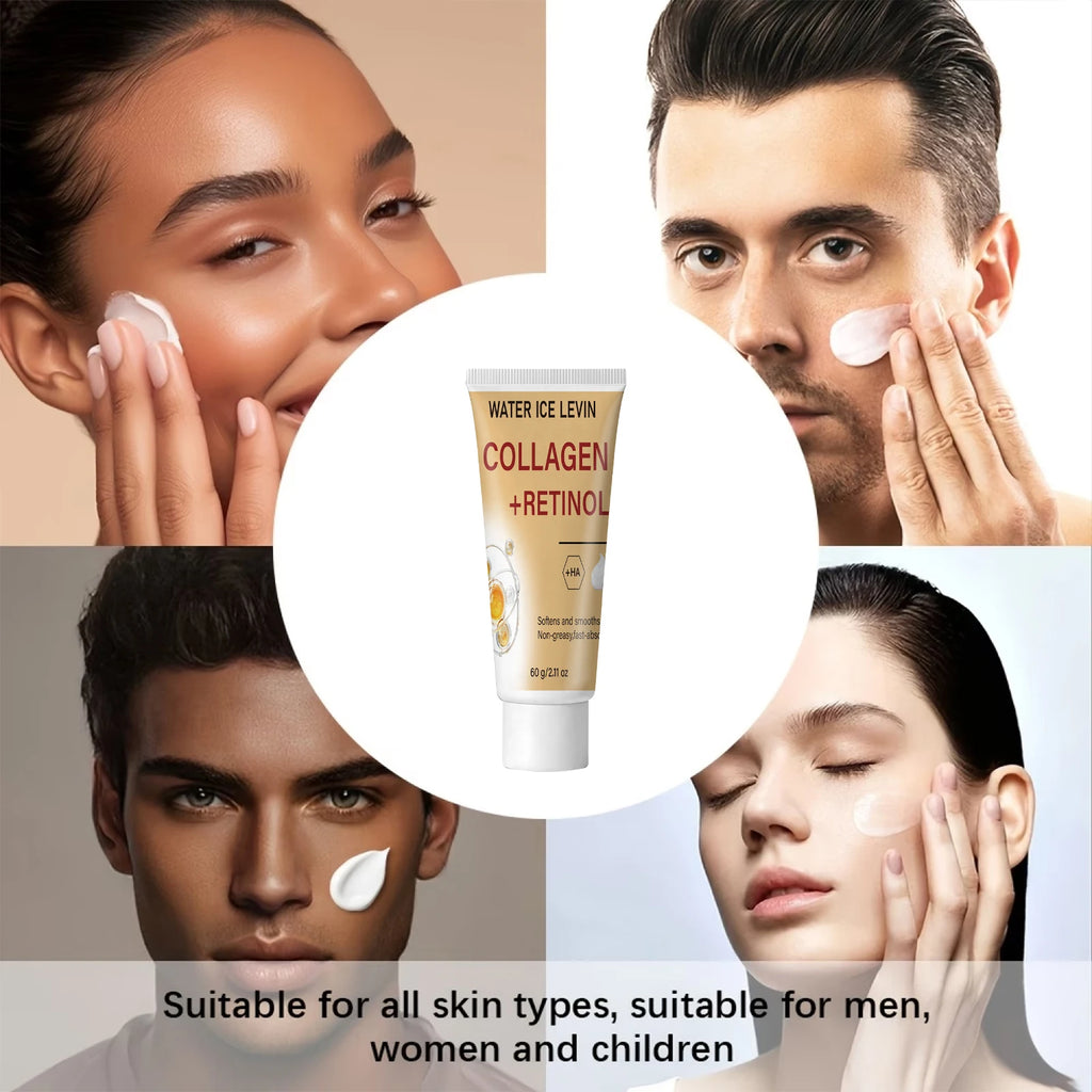 Water Ice Levin Collagen Retinol HA Face Cream 60g Hydrating Firming Smooth Non-Greasy Anti-Aging Facial Skin Care Cream Qme