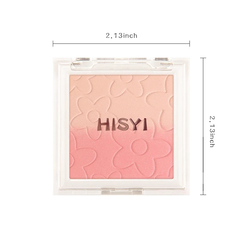Korean Gradient Blush Highlighter Palette Makeup Soft Nude Glow Qme
