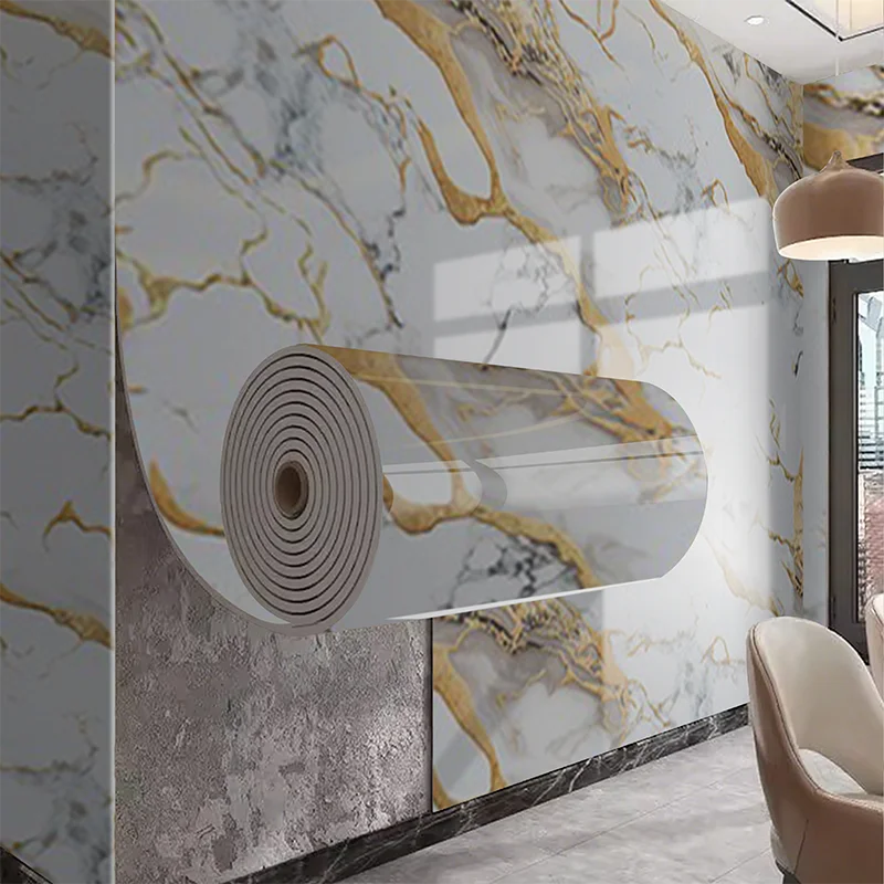 Self Adhesive Wallpaper Waterproof Removable Wall Panel Suitable Qme