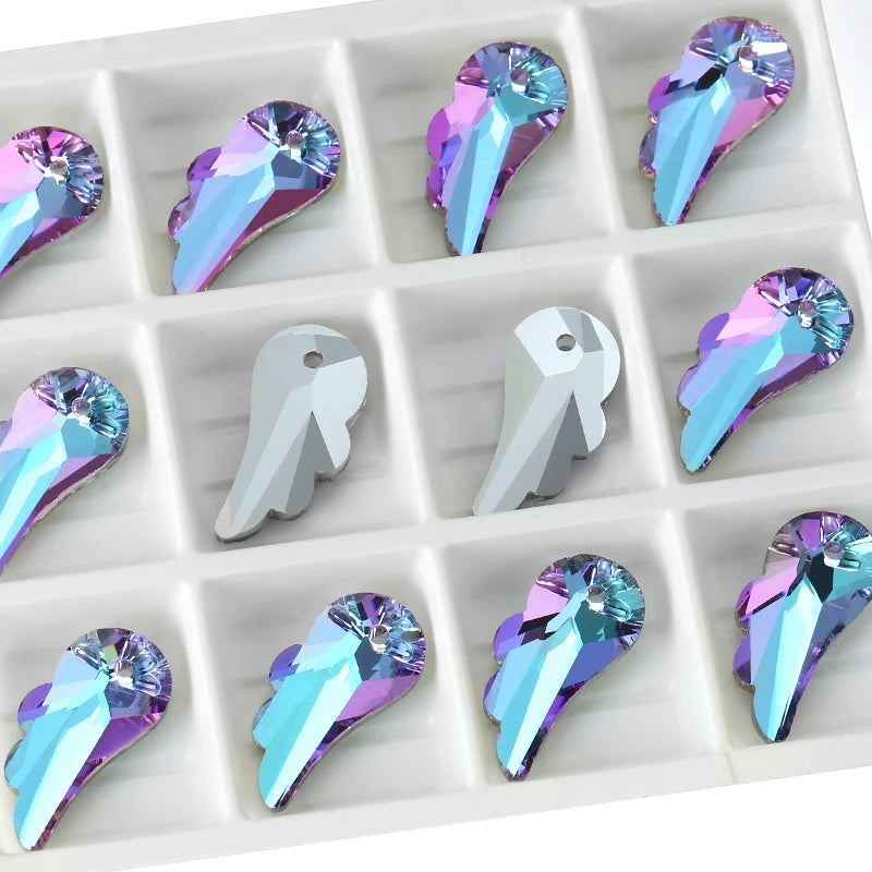 Austria Crystal Pendant Loose Rhinestone Beads Charms Glass Jewelry