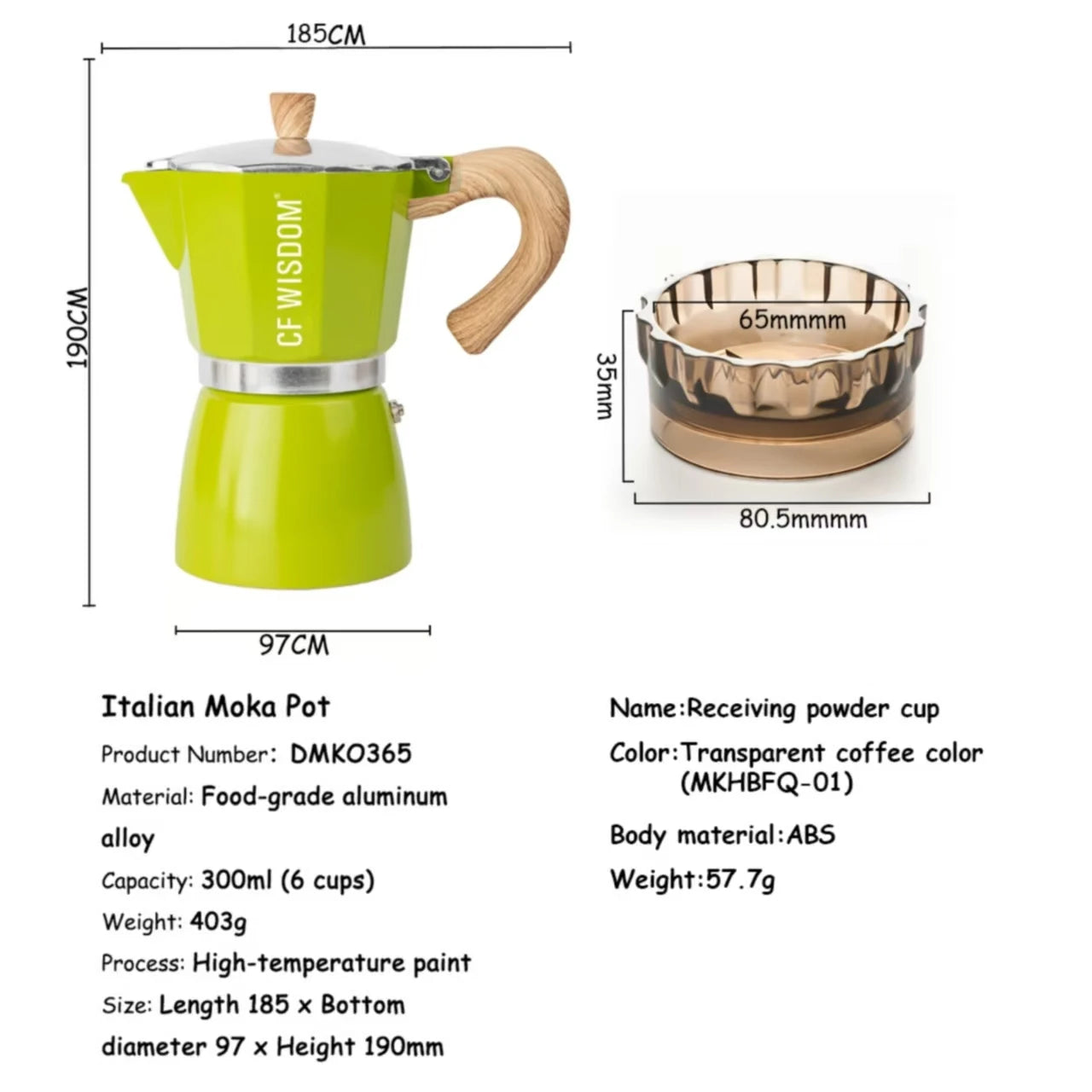 Espresso Maker Moka Pot Percolator Coffee Perfect Thanksgiving Qme DMKG363