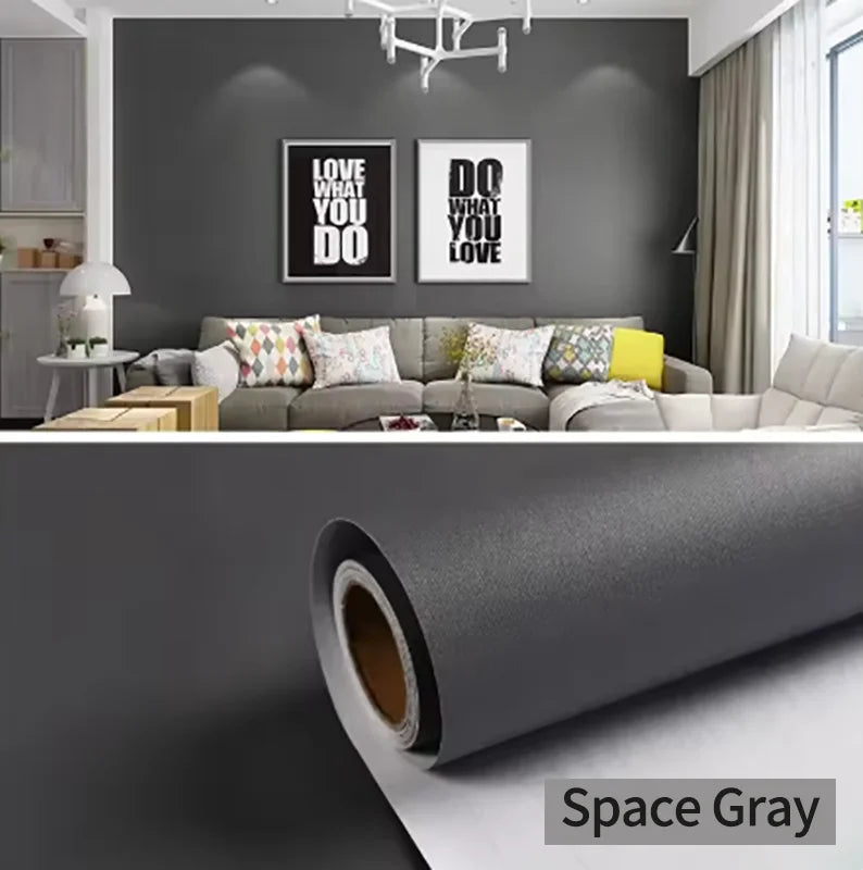 1 Roll Waterproof Stain Resistant Self-adhesive Macaron Wallpaper Qme 4 40cmX10m