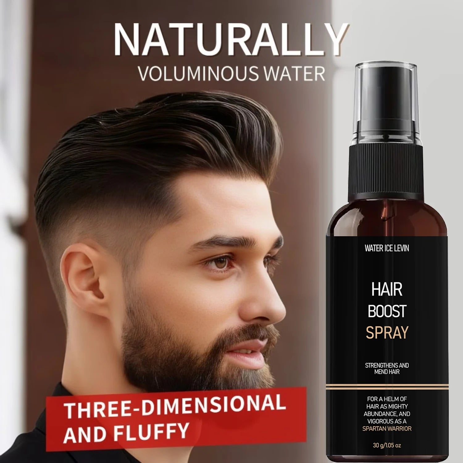 Hair Boost Spray, Strengthens & Repairs Hair with Biotin, Keratin & Hyaluronic Acid for Healthy Hair Qme