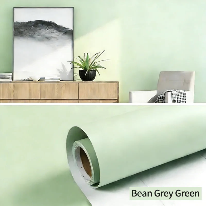 1 Roll Waterproof Stain Resistant Self-adhesive Macaron Wallpaper Qme 1 40cmX10m