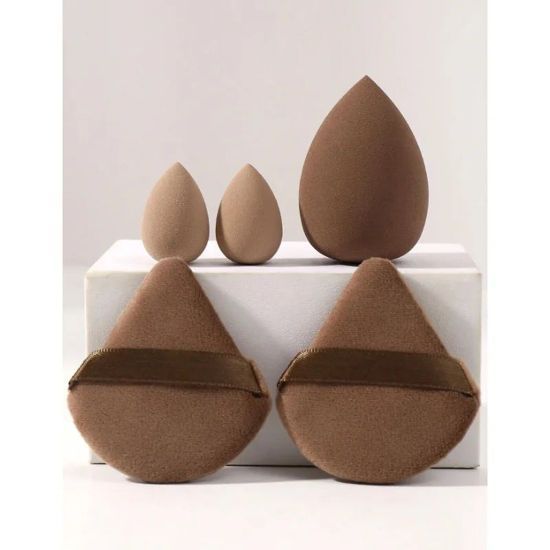 Makeup Sponge Suitable Cream Powder Concealer Loose Applicator Puff Qme brown