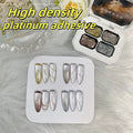 4 Colors Solid Nail Polish Palette Peelable UV LED Lacquer Salon Gel Qme 02