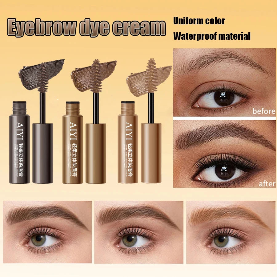 Long Lasting Eyebrow Dye Cream AIYI Waterproof Natural 3D Brow Qme