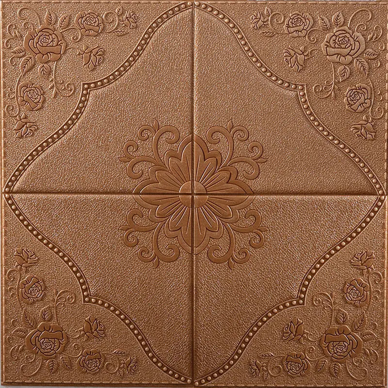 Ceiling Roof Decoration Wallpaper Self-adhesive Bedroom 3D Three-dimensional Waterproof Background Wall Wallpaper Qme