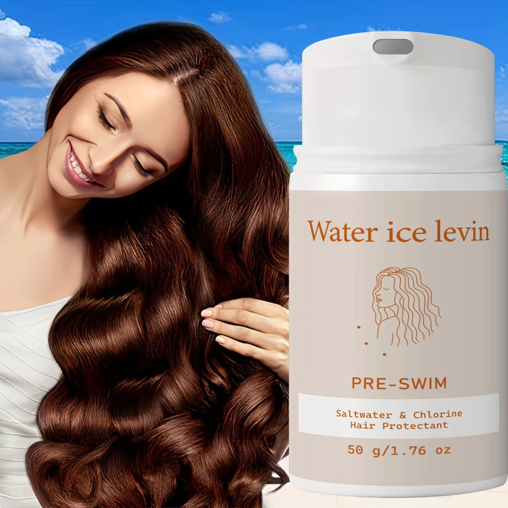 Water Ice Levin Pre-Swim Hair Protectant 50g Keratin Biotin Collagen Block Saltwater Chlorine Smooth Supple Hair Care Cream Qme