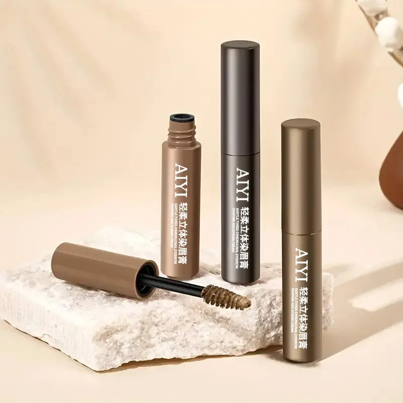 3D Natural Eyebrow Mascara Waterproof Smudge Resistant Brow Tint Qme