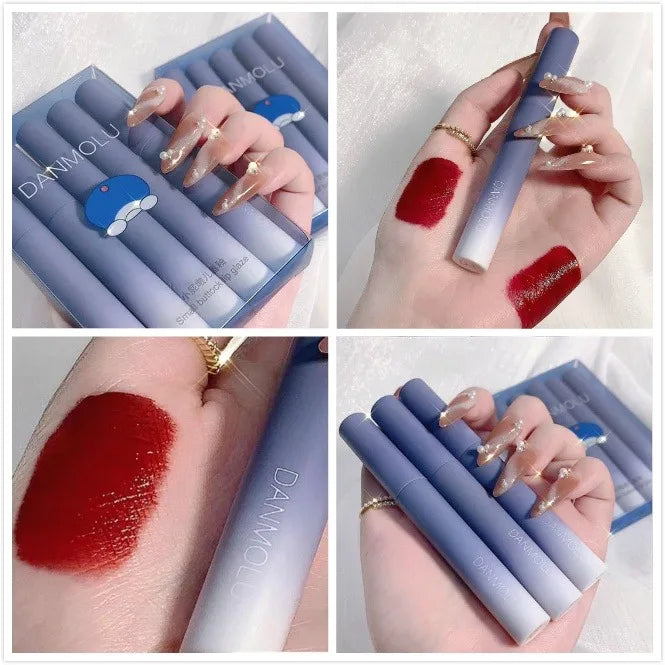 Lipstick 5 Colors Matte Long Lasting Waterproof Non-stick Cup Lip Qme