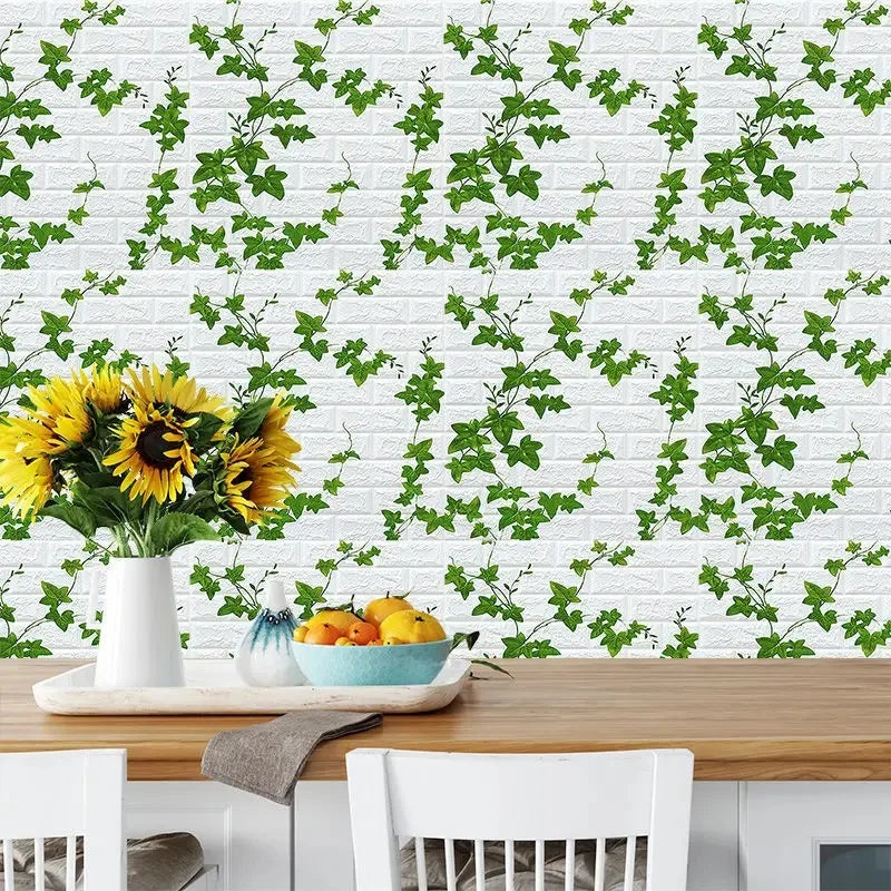 70CM 3D Wall Sticker Self Adhesive Background Decor XPE Foam Material Peel and Stick Wall Stickers Removable and Waterproof Qme