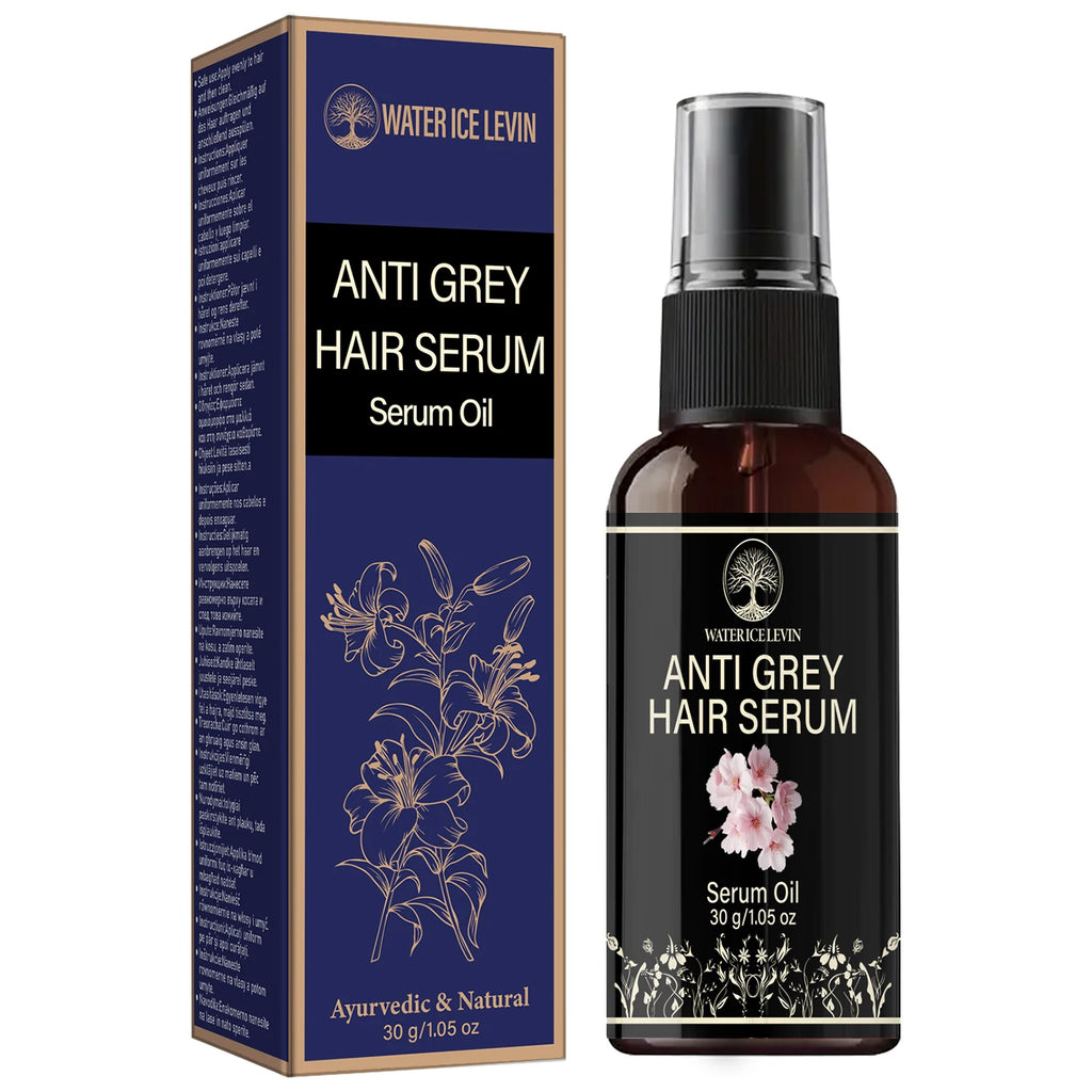 Water Ice Levin Natural Herbal Hair Care Serum Oil 30g Caffeine Collagen HA Nourish Scalp Smooth Dry Hair Root Care Essence Qme Smoothing & Straightening
