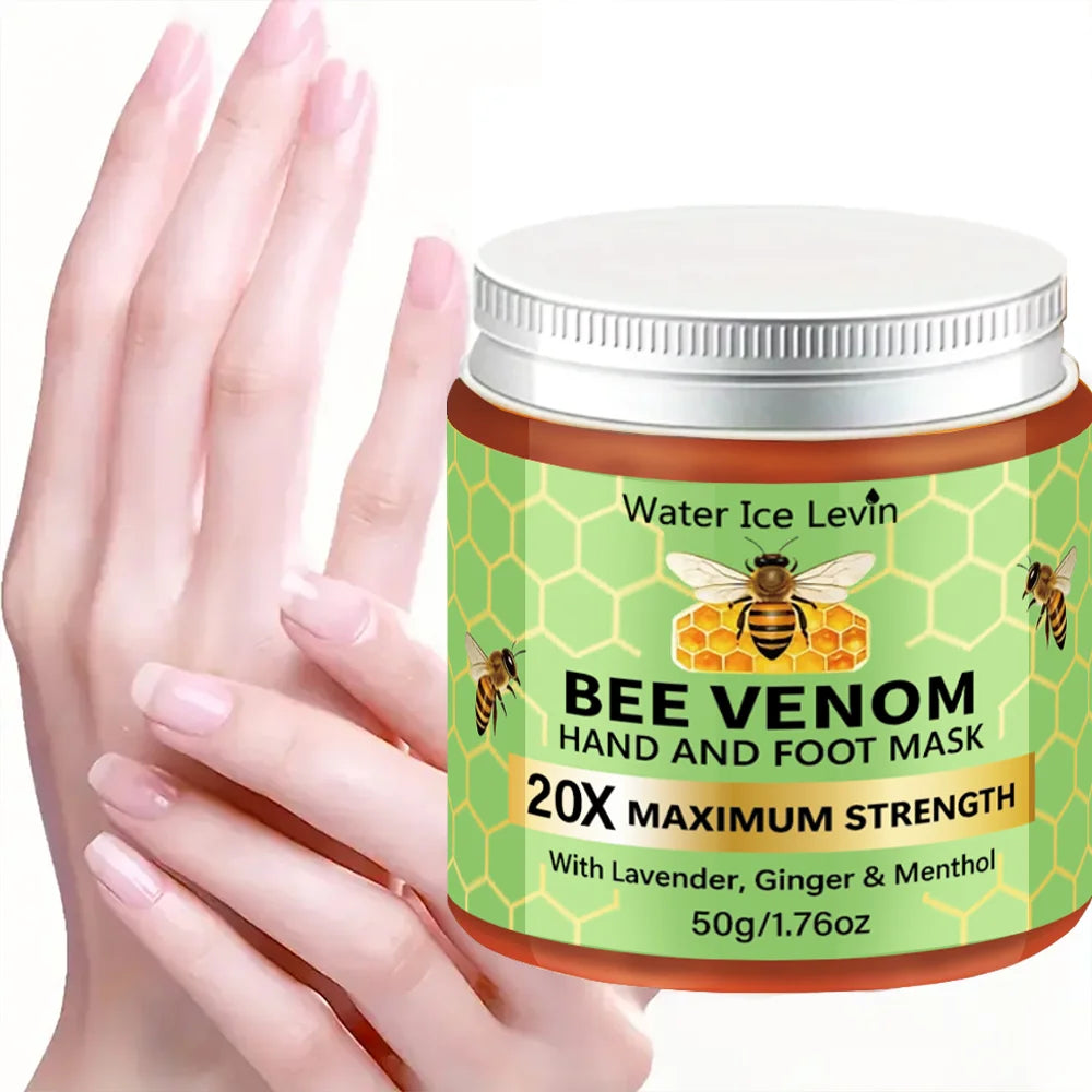 Water Ice Levin Bee Venom Hand And Foot Mask 50g Lavender Ginger Infused Moisturizing Firming Nourishing Dry Skin Care Mask Qme