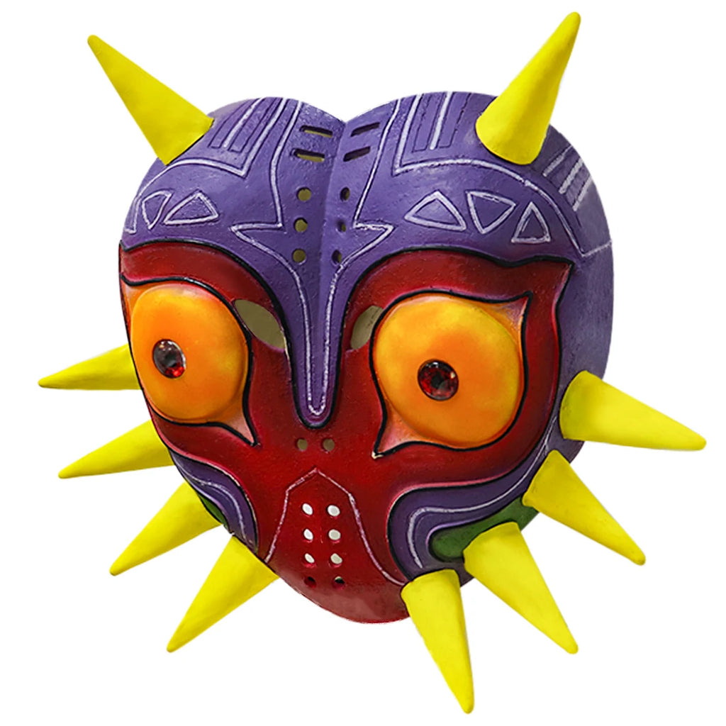 P-Jsmen The Legend of Zelda Majora Led Mask Game Cosplay Latex Face Cover for Adults Kids Halloween Cosplay Props Qme