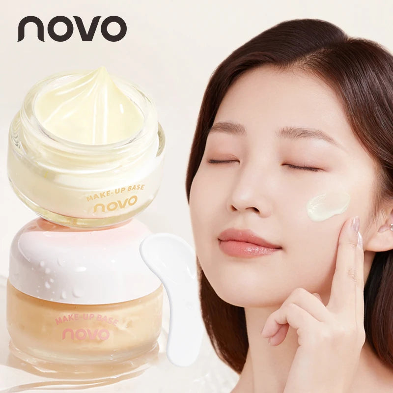 Hydrating Facial Primer Cream,Long-Lasting Smooth Base And Brightening, Non-Greasy, Gentle & Oil Control Concealer Qme