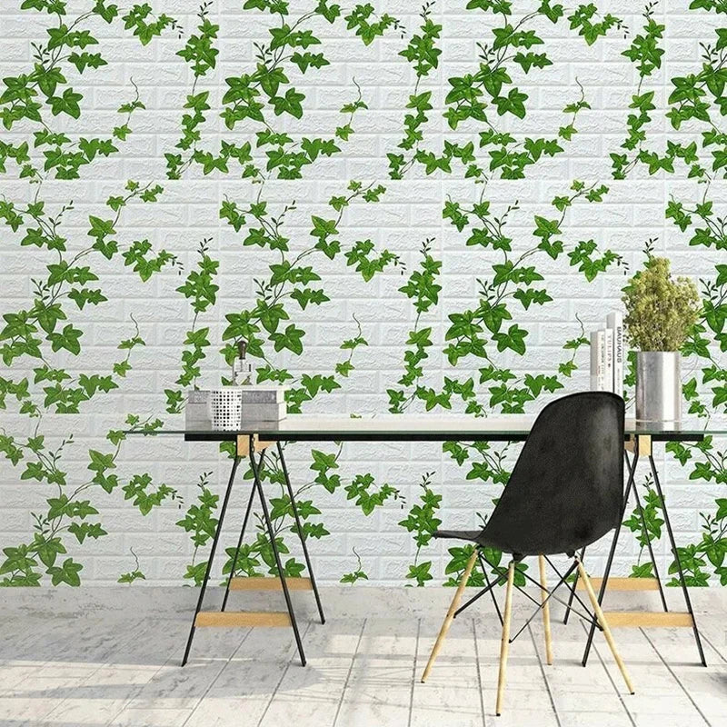 Self Adhesive PVC Waterproof Wallpaper Home Decoration Peel Stick 3D Qme
