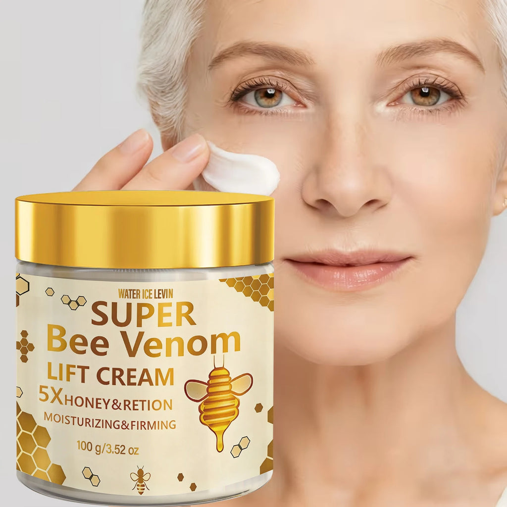 Super Bee Venom Lift Firming Face Cream, with Retinol & Hyaluronic Acid, Moisturizing Anti-Aging, Niacinamide Qme