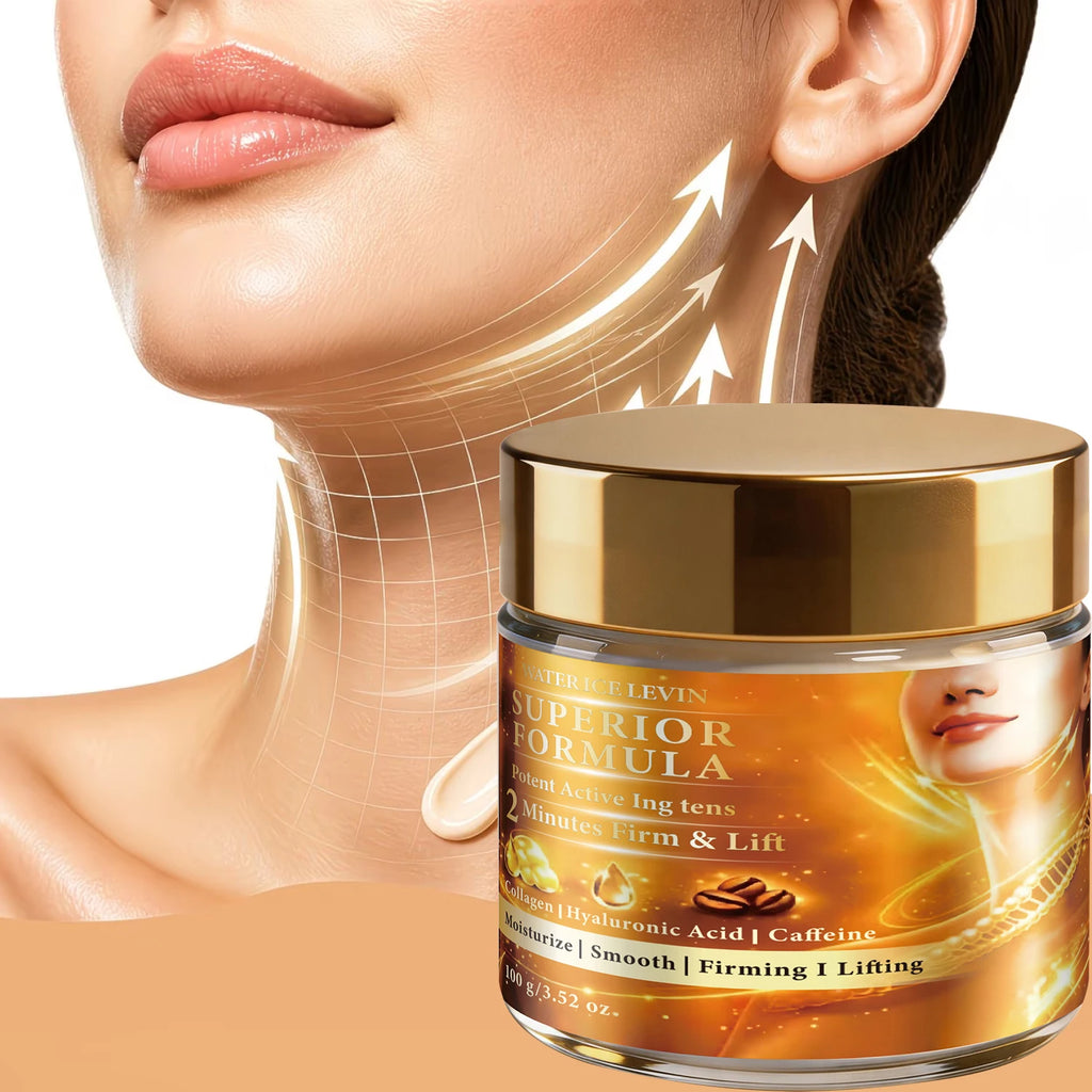 Water Ice Levin Collagen Caffeine Firm Lift Cream 100g Hyaluronic Acid Moisturizing Smoothing Lifting Anti-Aging Facial Cream Qme