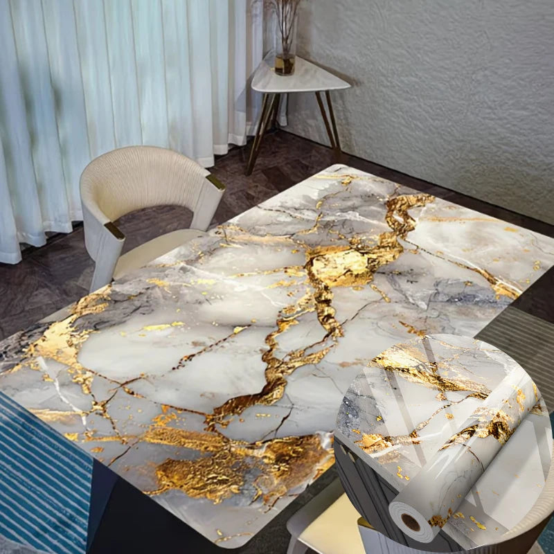 Heat Resistant Anti Oil Kitchen Marble Backsplash Sticker Waterproof Self Adhesive Easy Wipe Clean Removable Film Qme