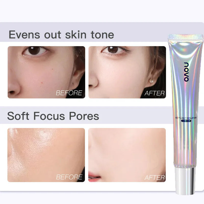 Hyaluronic Moisturizing Primer & Base Cream-For Face & Body, Long-Lasting, Non-Greasy, Evens Out Skin Tone, Covers Imperfections Qme